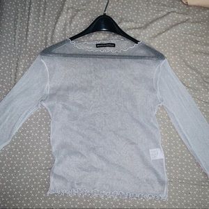 Brandy Melville Sparkly mesh top